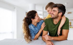 Family in new home with Home Insurance in Fort Mill, SC